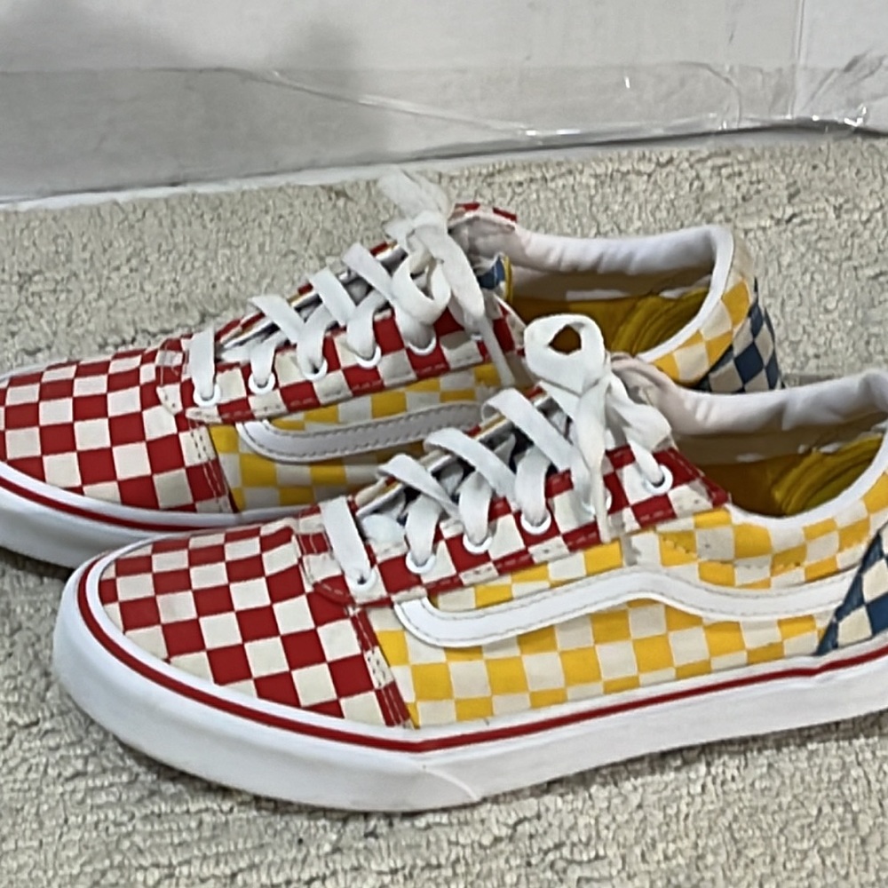 Vans multicolor size 5 youth good Condition - Picture 3 of 12